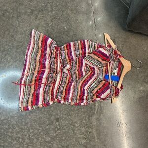 Banana Republic Multicolor Striped Tie Waist Boho Casual XS